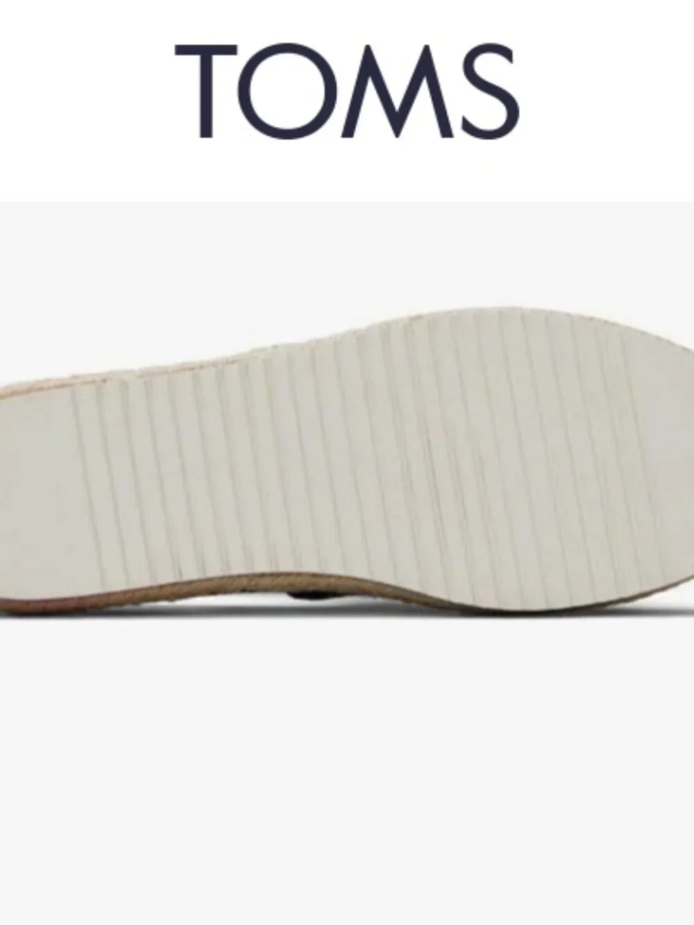 TOMS Women's Alpargata Platform Rope Shoes--Size 8.5